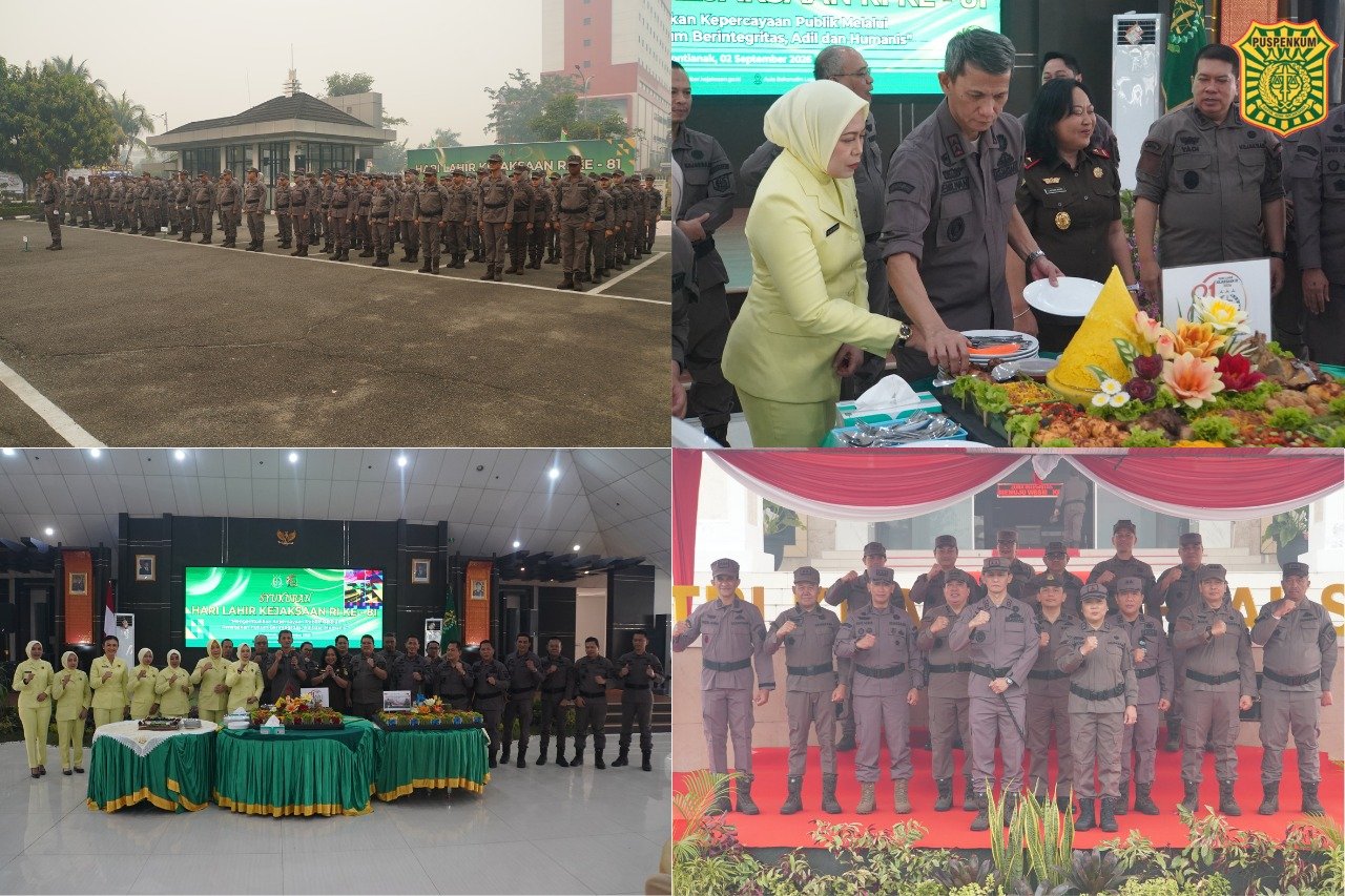KAJATI KALBAR PIMPIN UPACARA HARI LAHIR KEJAKSAAN RI KE-81, TEGUHKAN KOMITMEN KEMBALIKAN KEPERCAYAAN PUBLIK