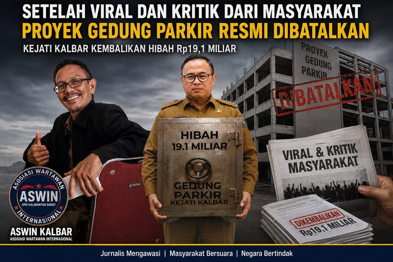 SETELAH VIRAL DAN DIKRITIK PUBLIK, PROYEK GEDUNG PARKIR BATAL BERKONTRAK — HIBAH Rp19,1 MILIAR DIKEMBALIKAN